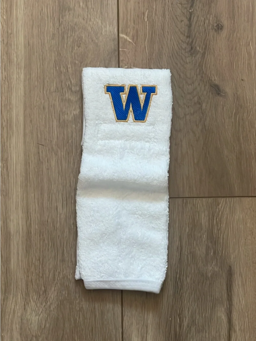 White Washington huskies towel